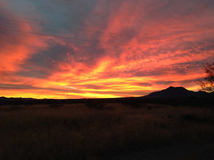 December Sunrise over the San Jose Mountains